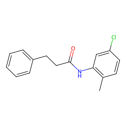 N-(5-氯-2-甲基苯基)-3-苯基丙酰胺 structure