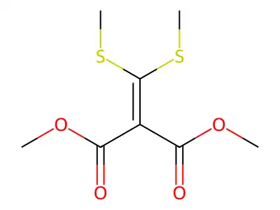 Dimethyl 2-(bis(methylthio)methylene)malonate structure