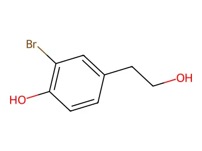 2-Bromo-4-(2-hydroxyethyl)phenol structure