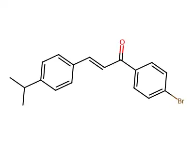 1-(4-Bromophenyl)-3-(4-isopropylphenyl)prop-2-EN-1-one structure