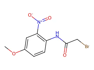 2-bromo-N-(4-methoxy-2-nitrophenyl)acetamide structure