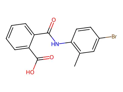 2-[(4-Bromo-2-methylphenyl)carbamoyl]benzoic acid structure