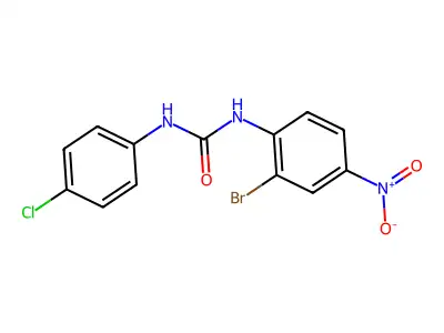 1-(2-Bromo-4-nitrophenyl)-3-(4-chlorophenyl)urea structure