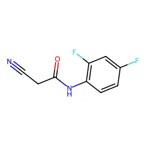 2-cyano-N-(2,4-difluorophenyl)acetamide structure