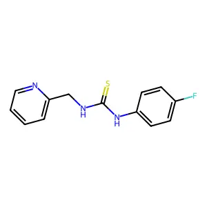 1-(4-Fluorophenyl)-3-(pyridin-2-ylmethyl)thiourea structure