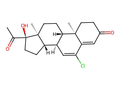 氯地孕酮 structure