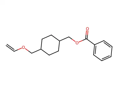 Cyclohexanemethanol, 4-((ethenyloxy)methyl)-, 1-benzoate structure