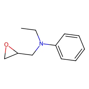 N-(2,3-Epoxypropyl)-N-ethylaniline structure