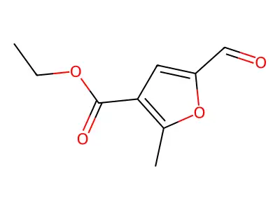 Ethyl 5-formyl-2-methylfuran-3-carboxylate structure