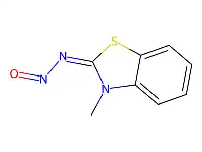 3-Methyl-2-nitrosoiminobenzothiazoline structure