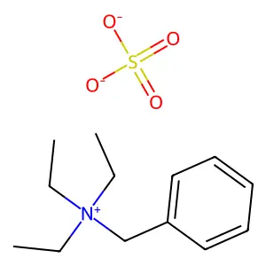 三乙基苄基硫酸铵(2:1) structure