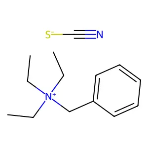 Ammonium, benzyltriethyl-, thiocyanate structure