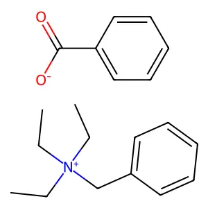 Ammonium, benzyltriethyl-, benzoate structure