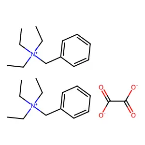 Ammonium, benzyltriethyl-, oxalate (2:1) structure