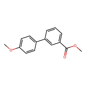 Methyl 3-(4-methoxyphenyl)benzoate structure