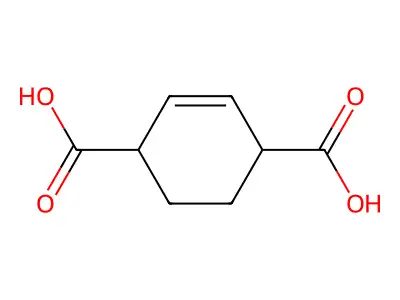 2-Cyclohexene-1,4-dicarboxylic acid structure