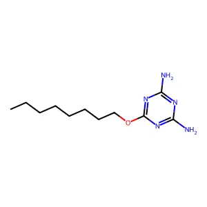 6-(辛氧基)-1,3,5-三嗪-2,4-二胺 structure