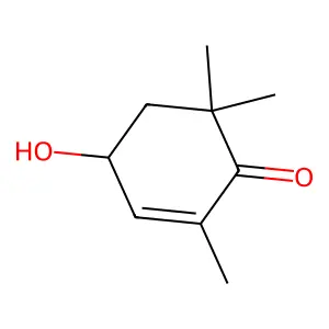 4-Hydroxy-2,6,6-trimethyl-2-cyclohexen-1-one structure