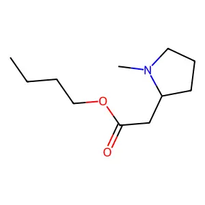 Butyl 1-methyl-2-pyrrolidineacetate structure