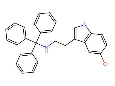 3-[2-(tritylamino)ethyl]-1H-indol-5-ol structure