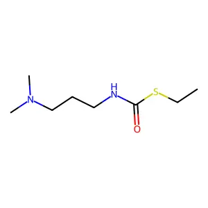 N-(gamma-Dimethylaminopropyl)thiocarbamic acid S-ethyl ester structure