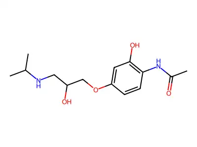 3-Hydroxypractolol structure