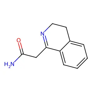3,4-Dihydro-1-isoquinolineacetamide structure