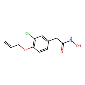 Acetohydroxamic acid, 2-(4-allyloxy-3-chlorophenyl)- structure