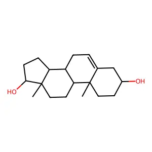 Androst-5-ene-3beta,17alpha-diol structure
