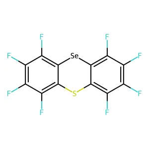 Phenothiaselenin, octafluoro- structure