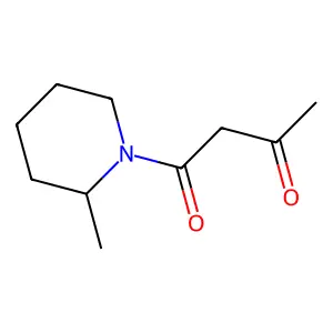 1-Acetoacetyl-2-Methylpiperidine structure