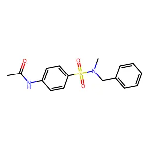 N-(4-{[benzyl(methyl)amino]sulfonyl}phenyl)acetamide structure