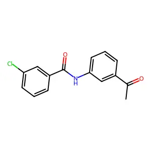 N-(3-乙酰基苯基)-3-氯苯甲酰胺 structure