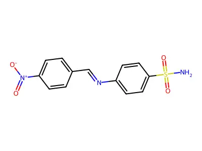 4-(4-Nitro-benzylideneamino)-benzenesulfonamide structure