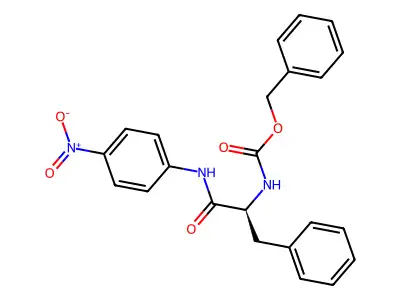 Z-L-phenylalanine 4-nitroanilide structure