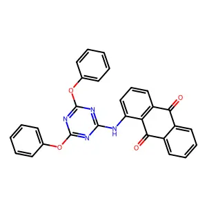 9,10-Anthracenedione, 1-[(4,6-diphenoxy-1,3,5-triazin-2-yl)amino]- structure