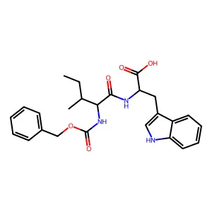 Z-Ile-Trp-OH structure