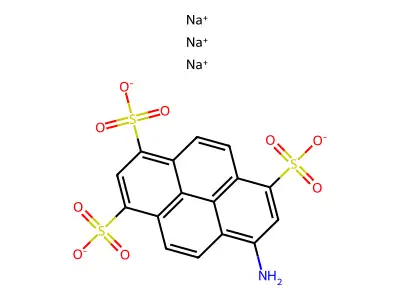 8-aminopyrene-1,3,6-trisulfonic Acid structure