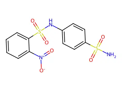 2-nitro-N-(4-sulfamoylphenyl)benzenesulfonamide structure
