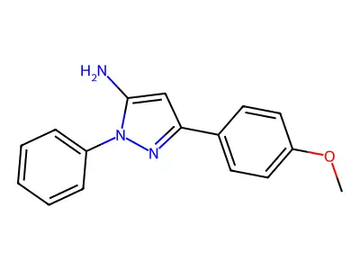 3-(4-Methoxyphenyl)-1-phenyl-1H-pyrazol-5-amine structure
