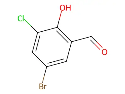 5-Bromo-3-chloro-2-hydroxybenzaldehyde structure