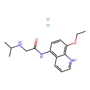 Acetamide, N-(8-ethoxy-5-quinolyl)-2-(isopropylamino)-, dihydrochloride structure
