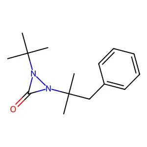 1-Tert-butyl-2-(2-methyl-1-phenylpropan-2-yl)diaziridin-3-one structure
