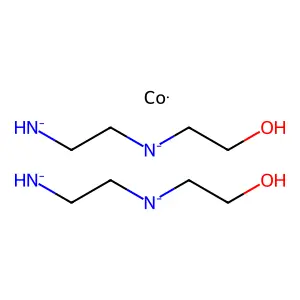 Bis(2-azanidylethyl(2-hydroxyethyl)azanide);cobalt structure