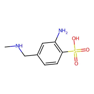 3-Amino-alpha-(methylamino)toluene-4-sulphonic acid structure