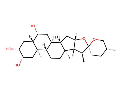 Spirostan-2,3,6-triol structure