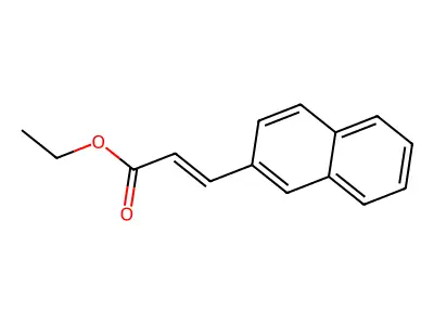 2-Propenoic acid, 3-(2-naphthalenyl)-, ethyl ester structure
