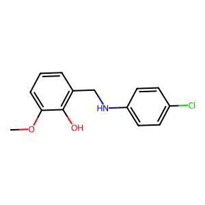 2-{[(4-Chlorophenyl)amino]methyl}-6-methoxyphenol structure