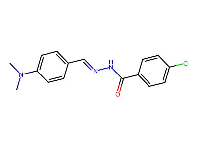 4-chloro-N'-[4-(dimethylamino)benzylidene]benzohydrazide structure