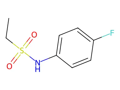 N-(4-fluorophenyl)ethanesulfonamide structure